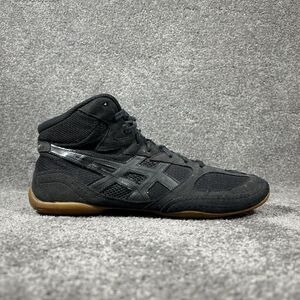 Asics Matflex 4 J306N Mens Size 10.5 Black Casual Wrestling Shoes Used
